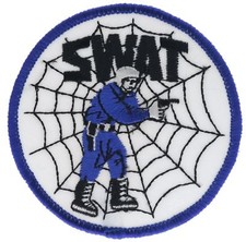 SWAT Team Special Weapons and Tactics Iron on 3 inch Shoulder Patch AK F1D16L picture